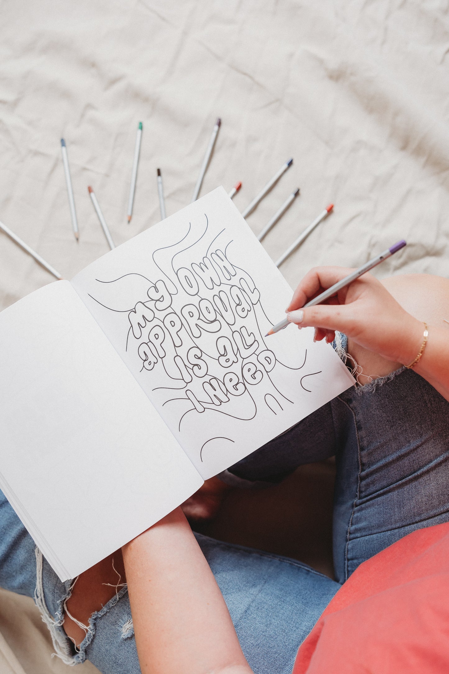 Feeling' Groovy Affirmations Coloring Book