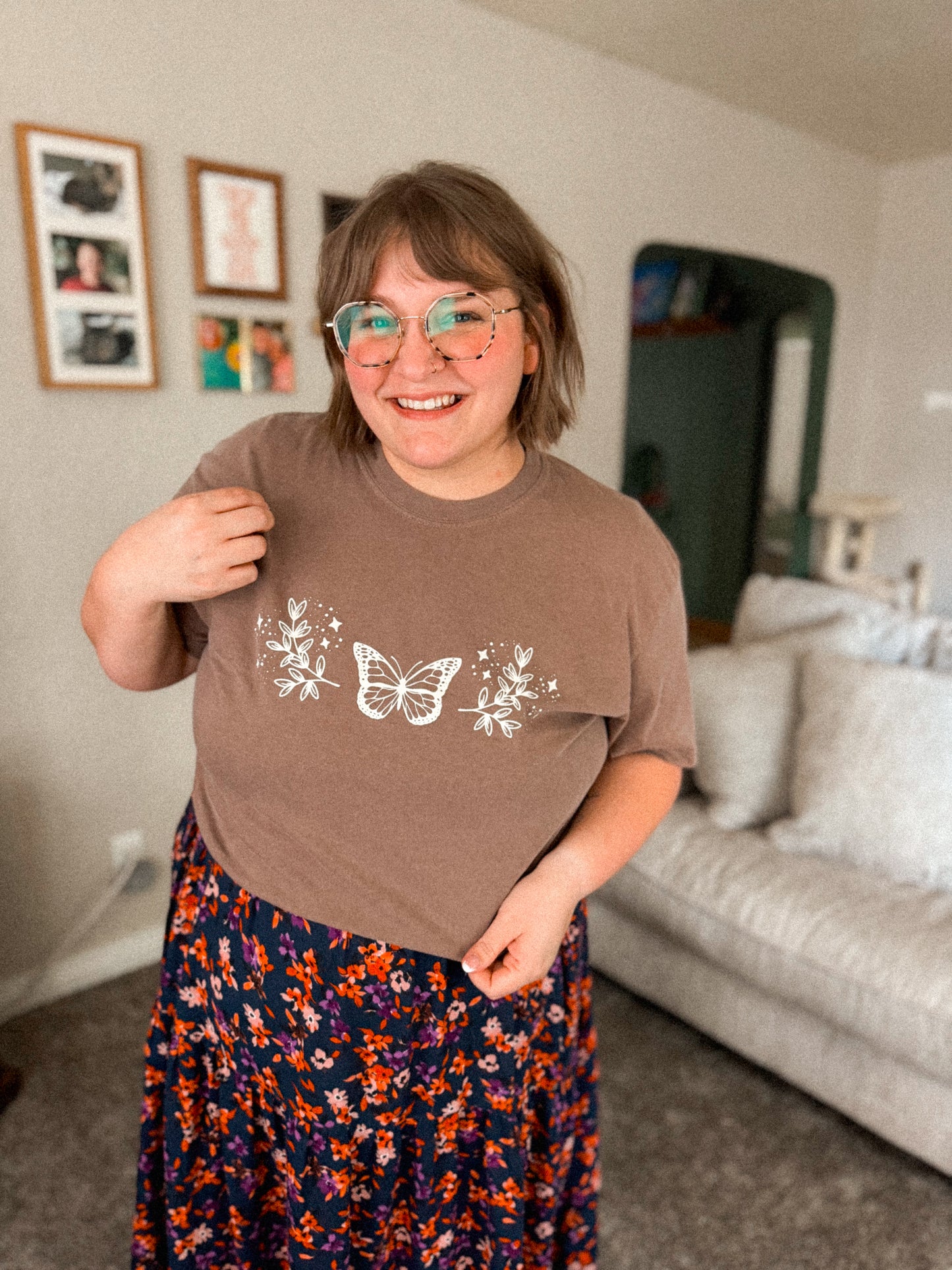 RTS Butterfly Sparkle Graphic Tee