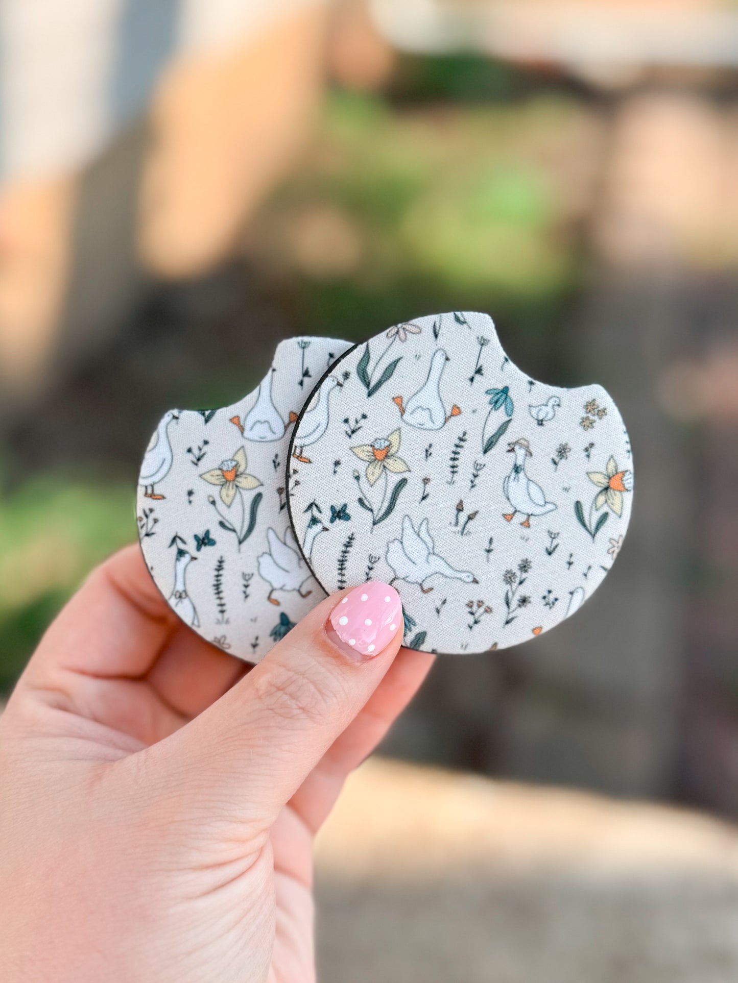 Silly Goose Car Coasters