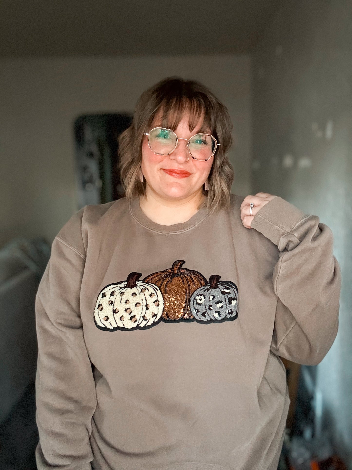 RTS Leopard Pumpkin Patch Sweatshirt