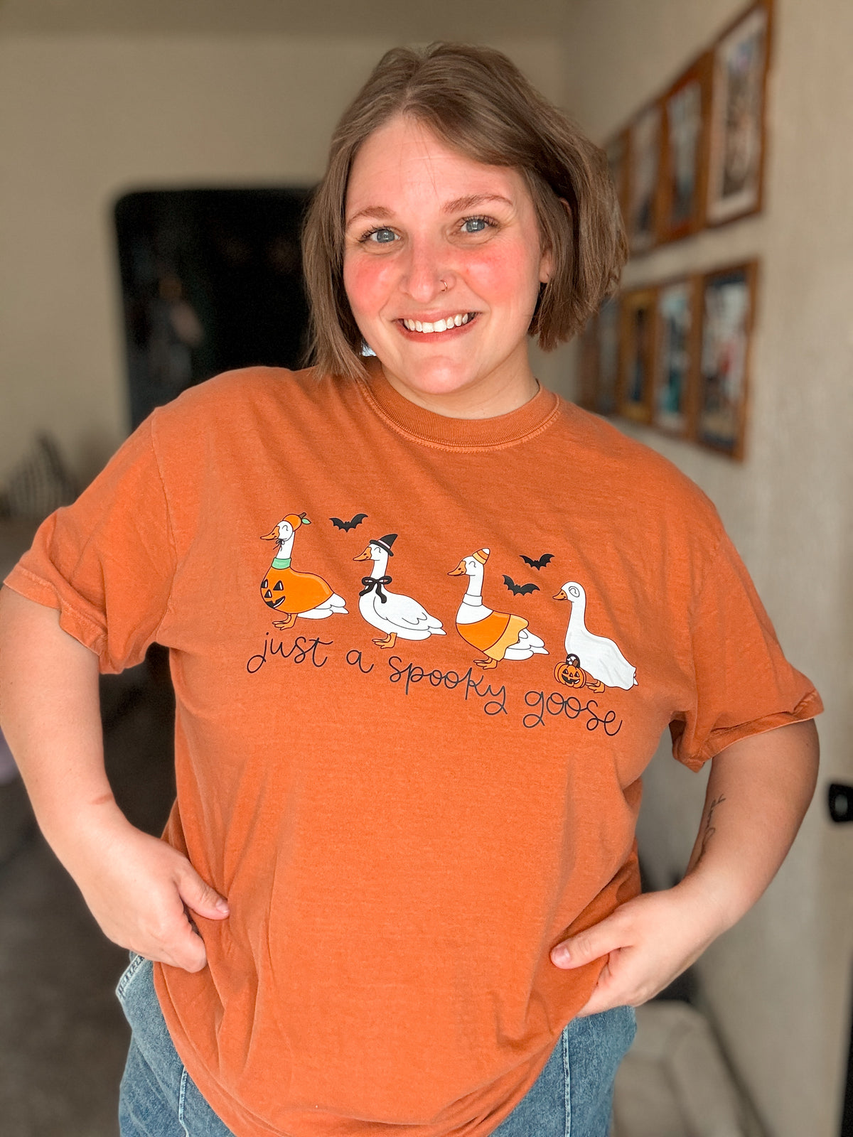 RTS Just A Spooky Goose Halloween T-Shirt