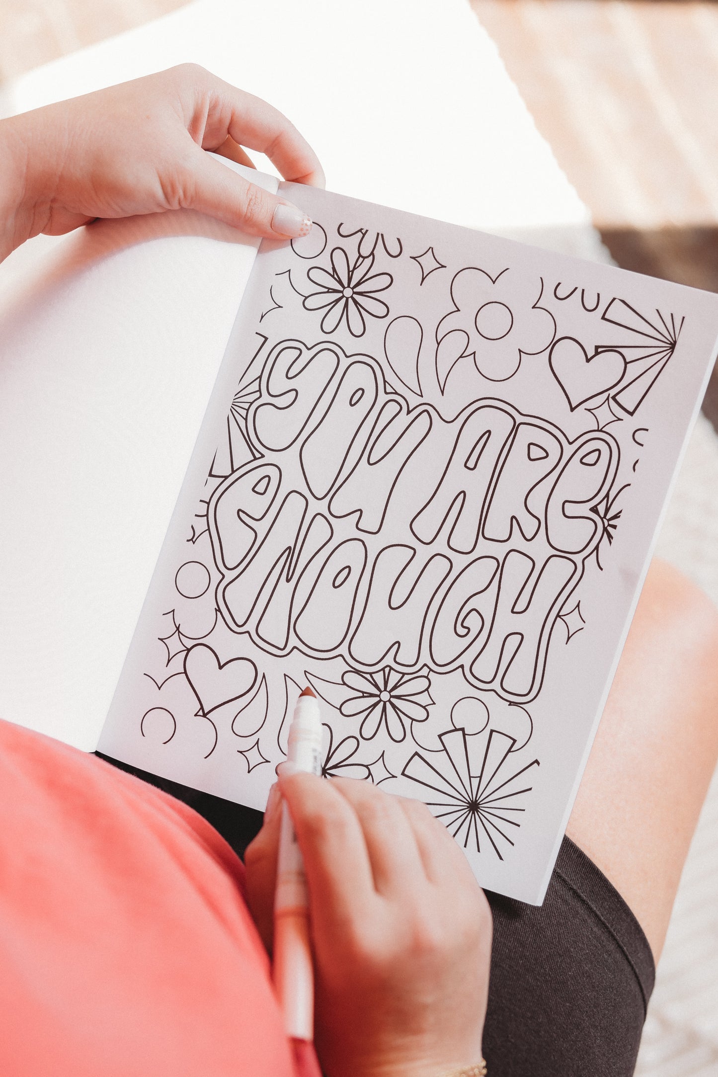 Feeling' Groovy Affirmations Coloring Book