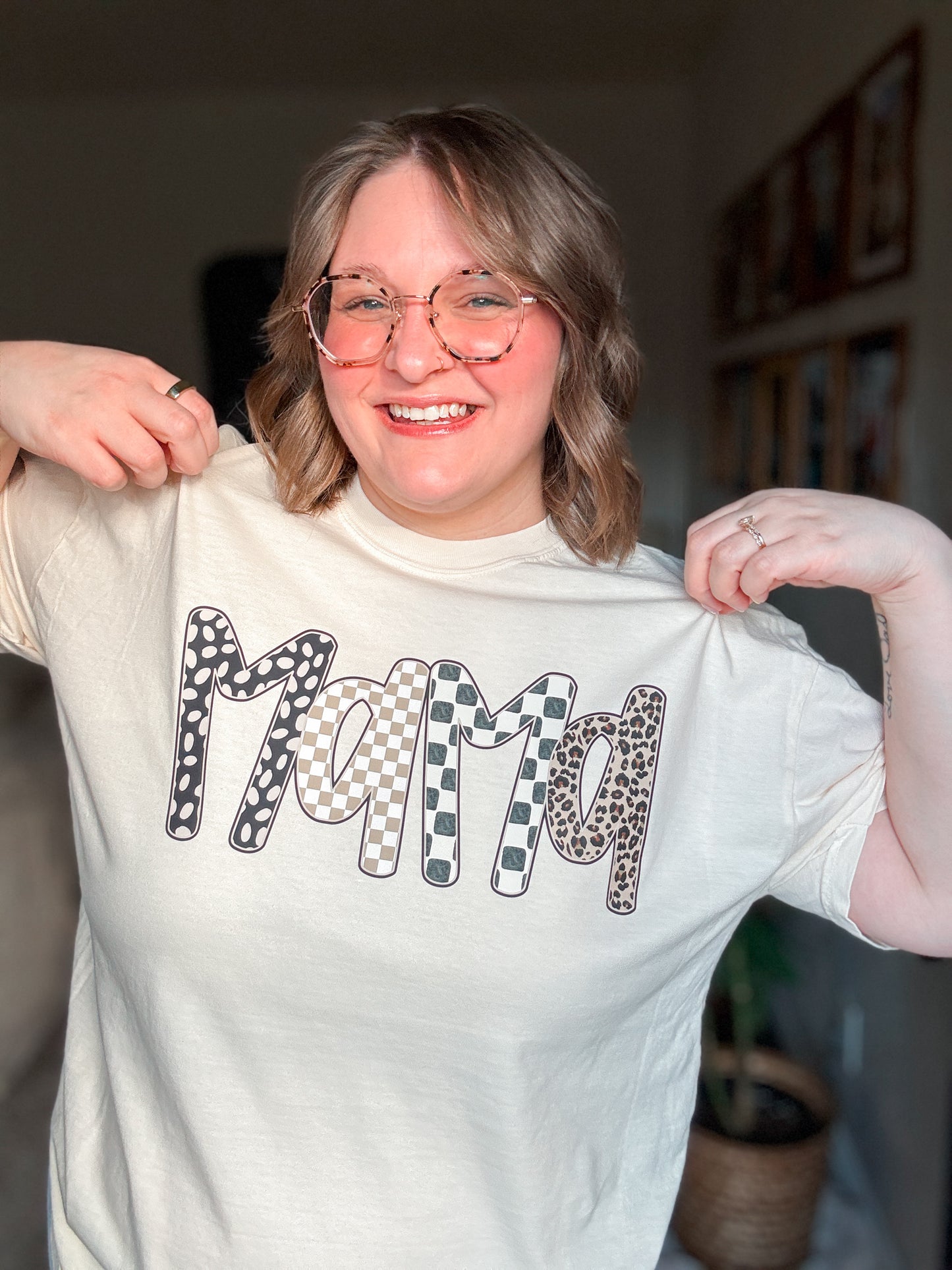 Neutral Patterns Mama T-Shirt