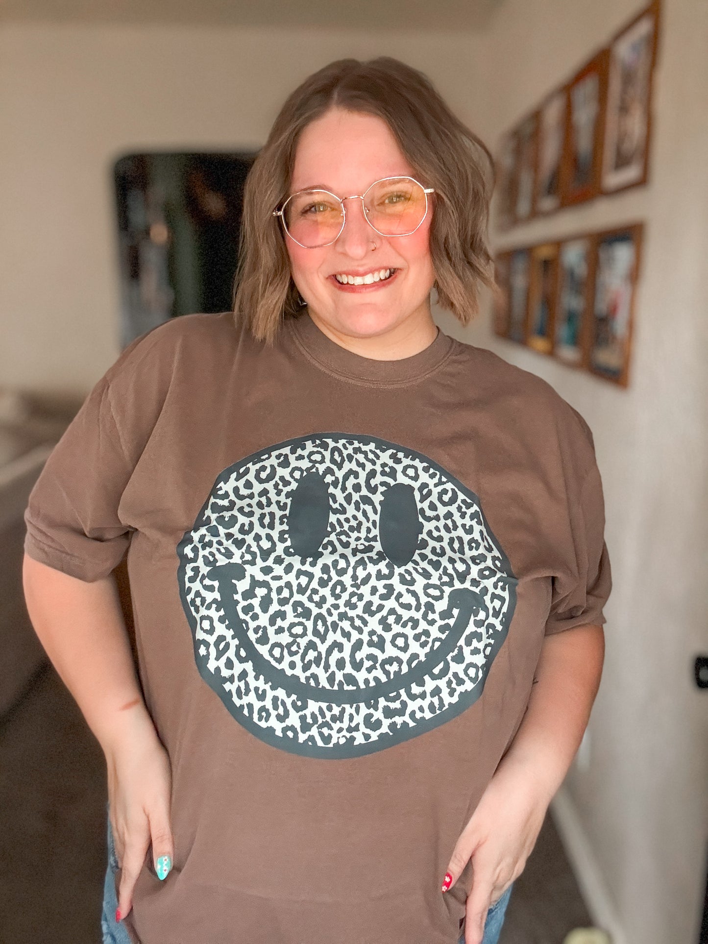 Leopard Smiley Face
