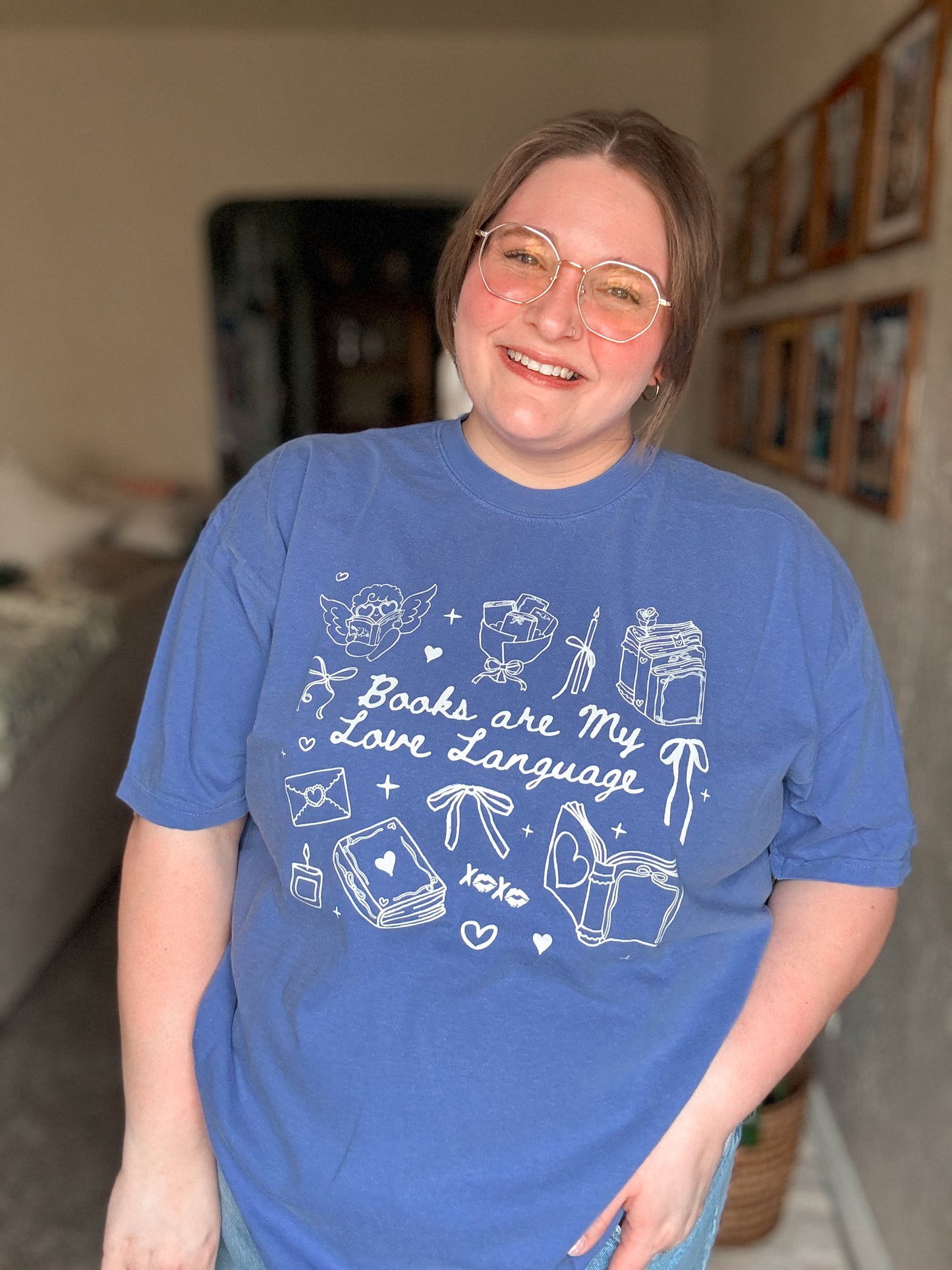 Books Are My Love Language T-Shirt