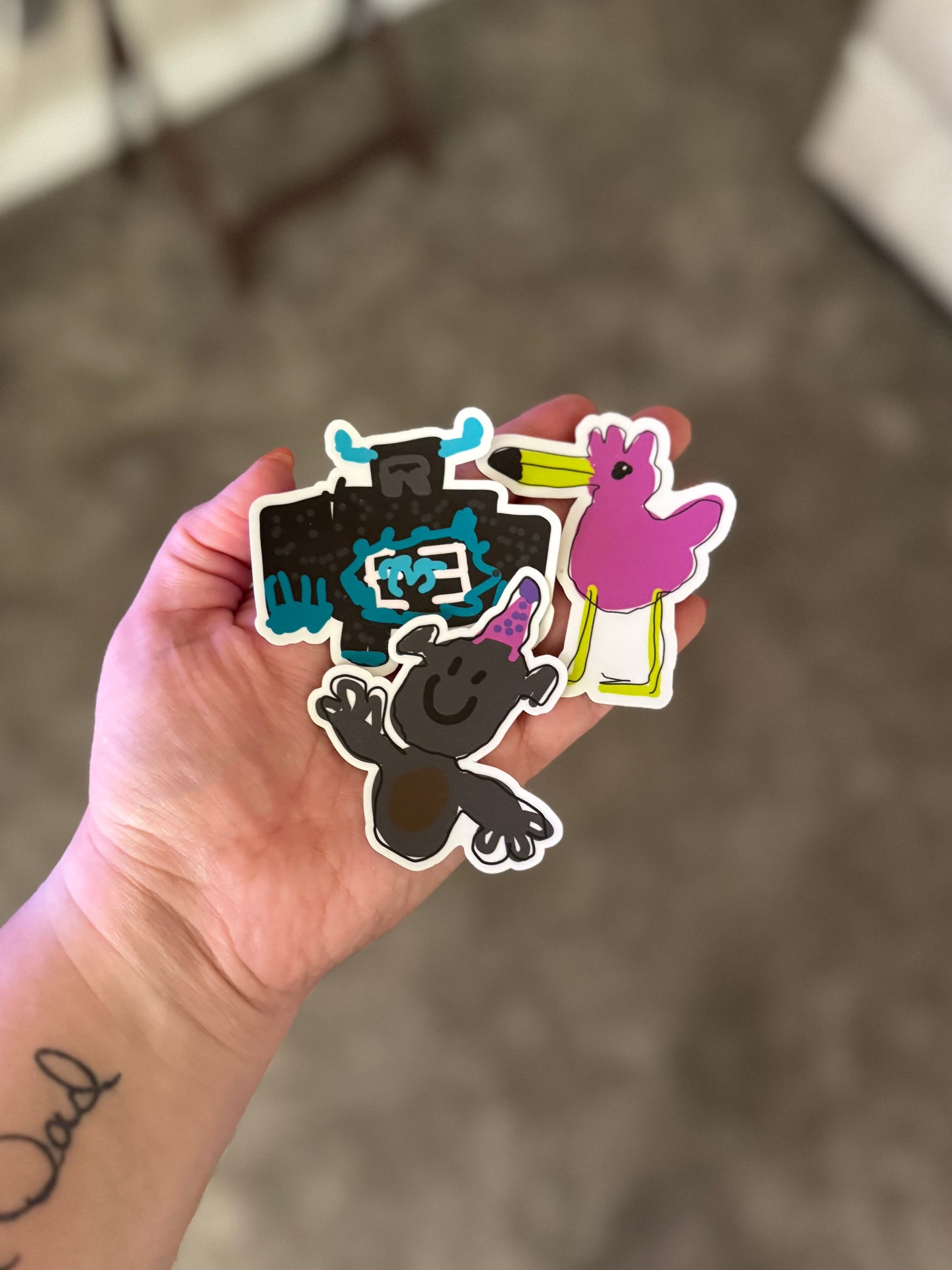 RTS Made By Skyler Character Stickers | Set of 3