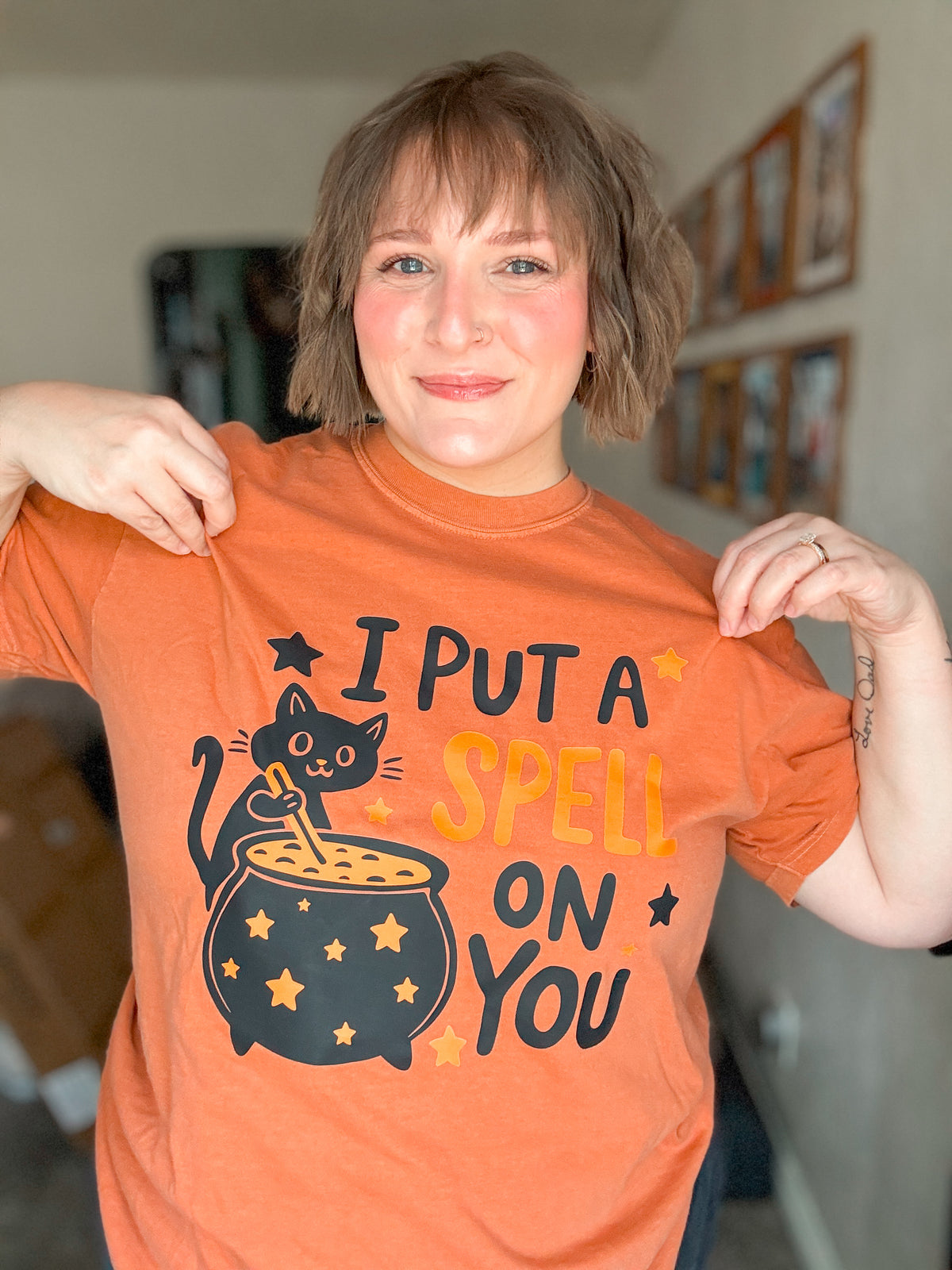 I Put A Spell On You Halloween Cat