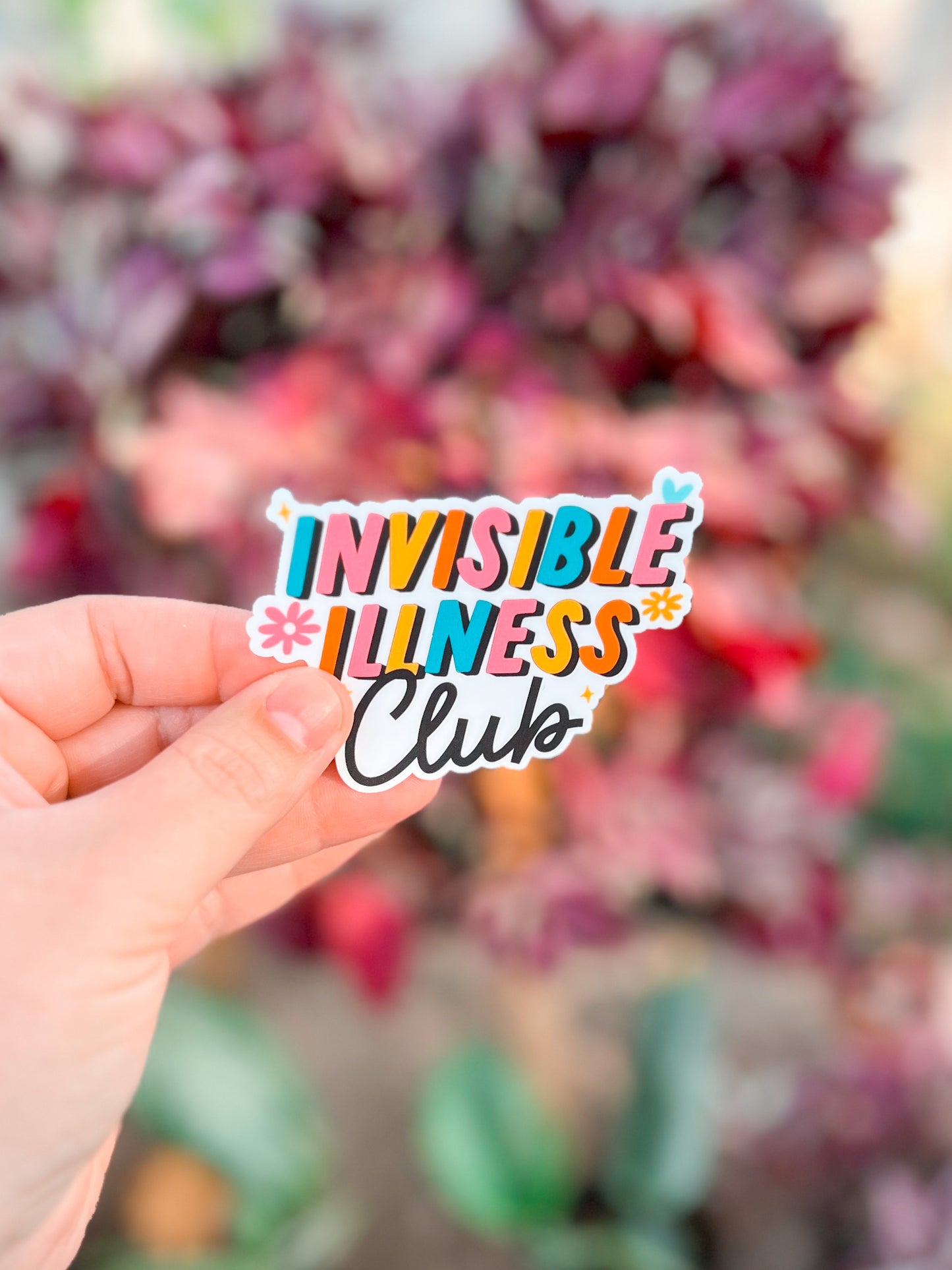 Invisible Illness Club Vinyl Decal