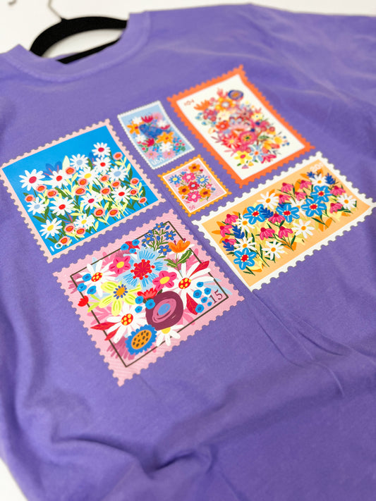 RTS Floral Stamps Graphic Tee