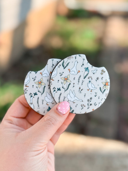 Silly Goose Car Coasters