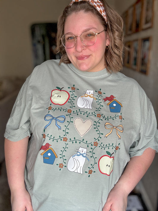 Apple Cores and Cats Tshirt