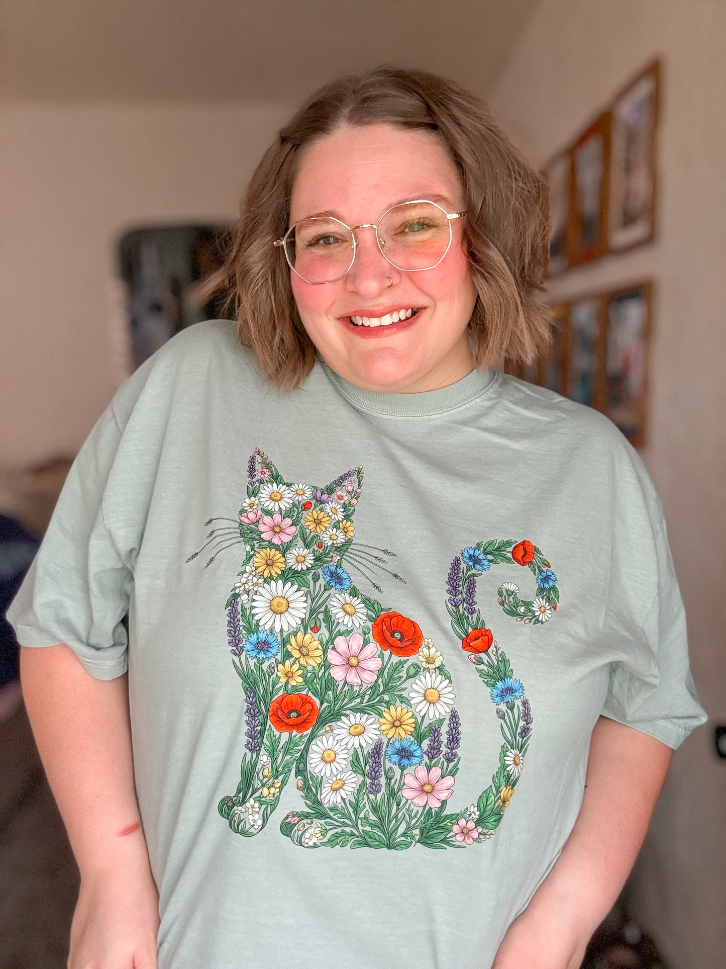 Wildflower Cat T-Shirt