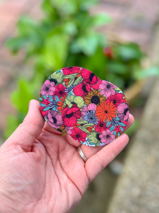 Spring Floral Car Coasters