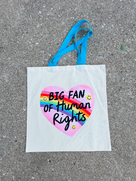 RTS Big Fan Of Human Rights Tote Bag