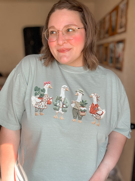 Gardening Geese T-Shirt