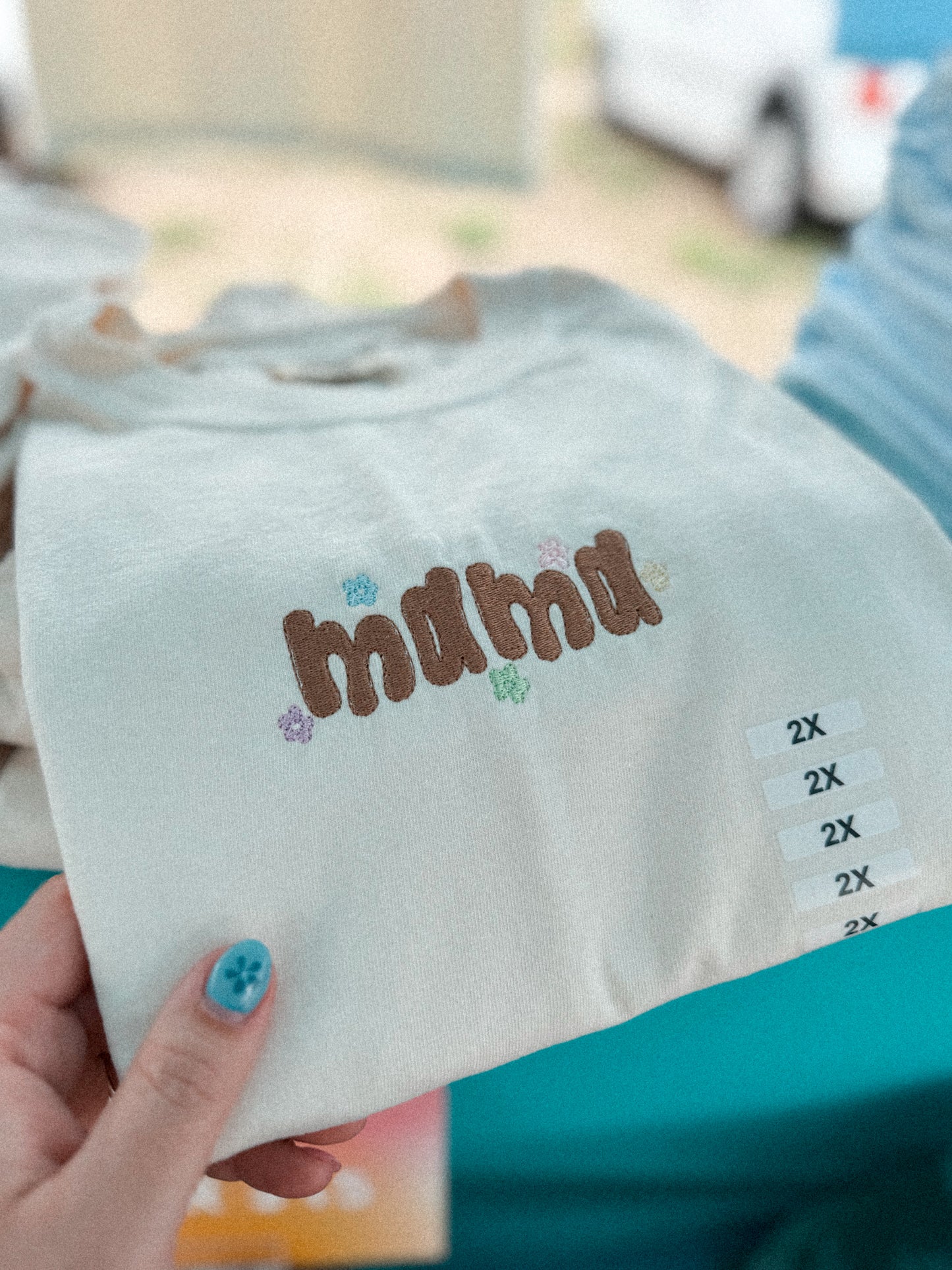 RTS Embroidered Mama Graphic Tee