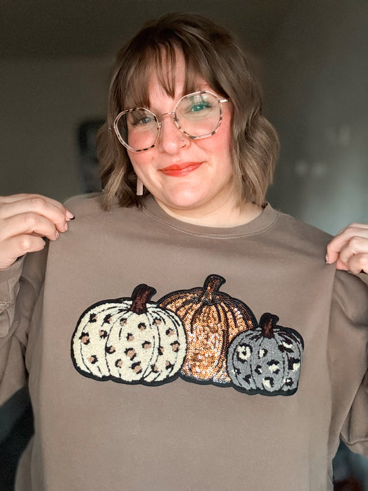 RTS Leopard Pumpkin Patch Sweatshirt