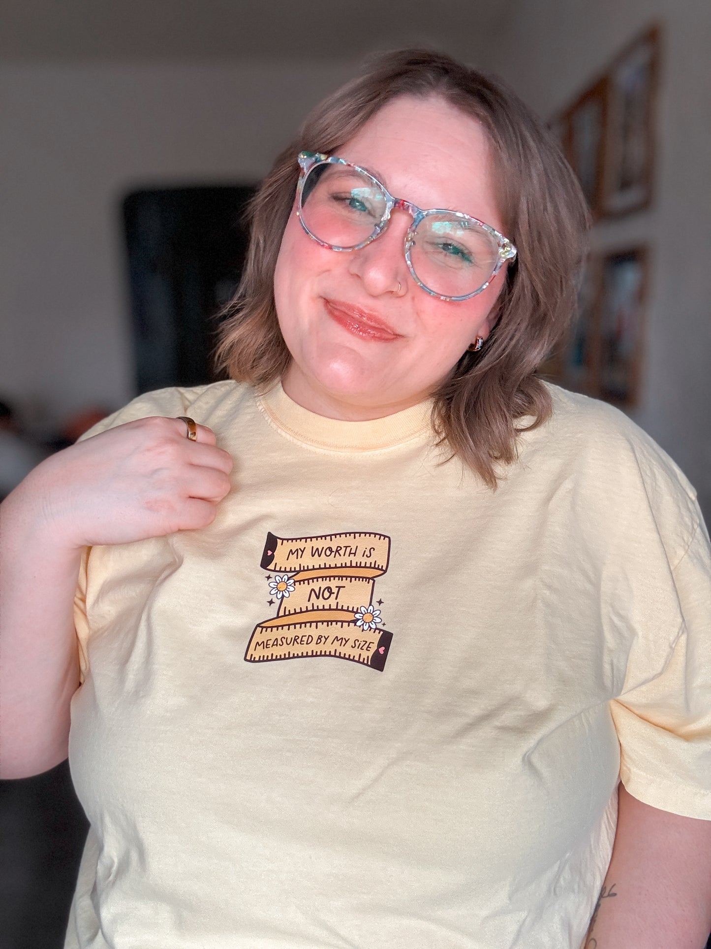 RTS My Worth Is Not Measured By My Size T-Shirt