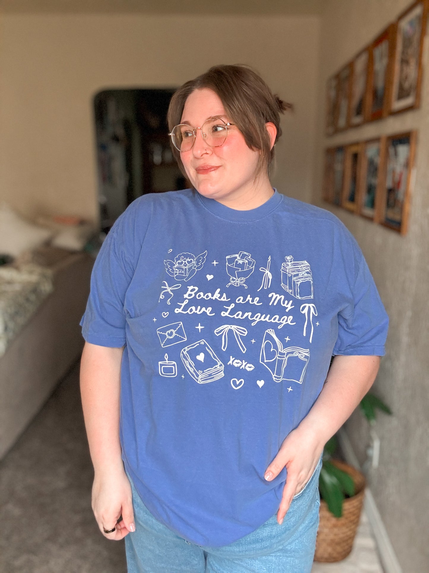 Books Are My Love Language T-Shirt