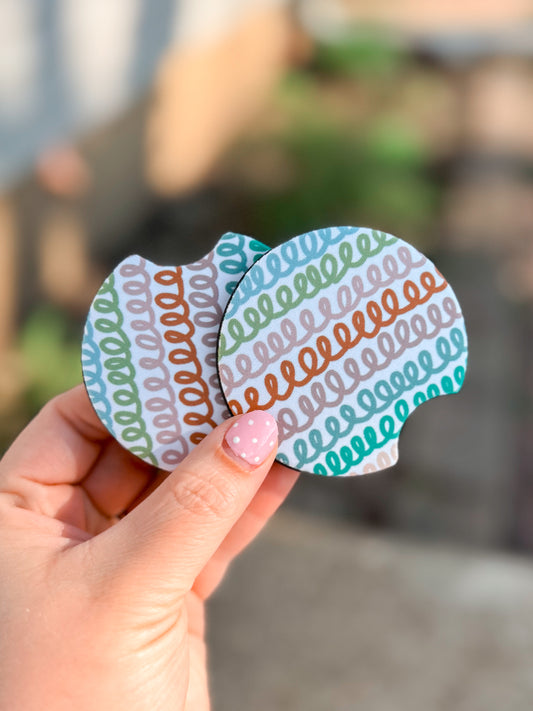 Squiggles Car Coasters