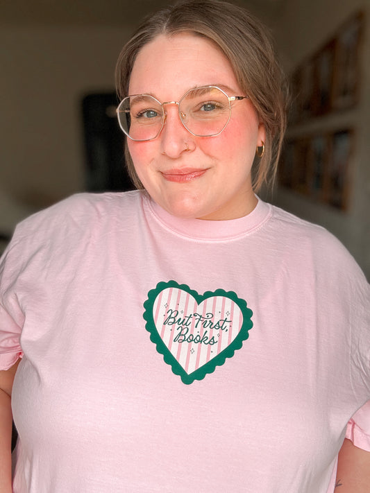 But First Books Heart T-Shirt