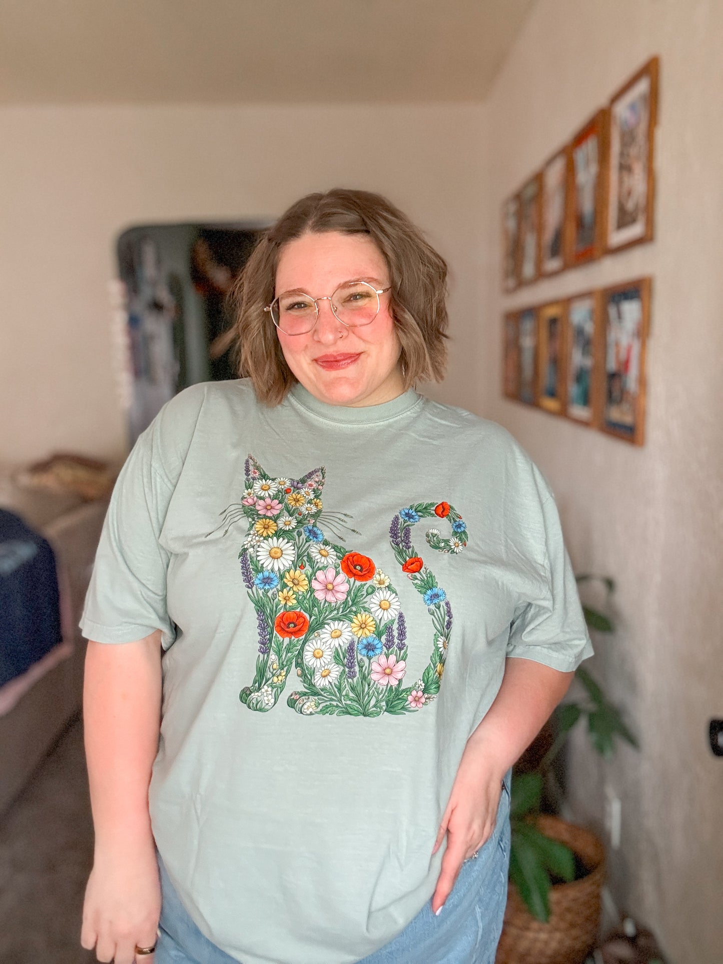 Wildflower Cat T-Shirt