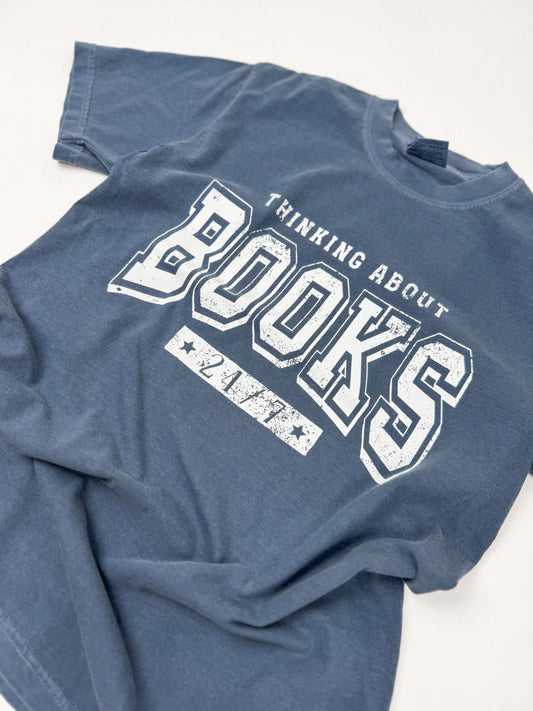 RTS Thinking About Books 24/7 Graphic Tee