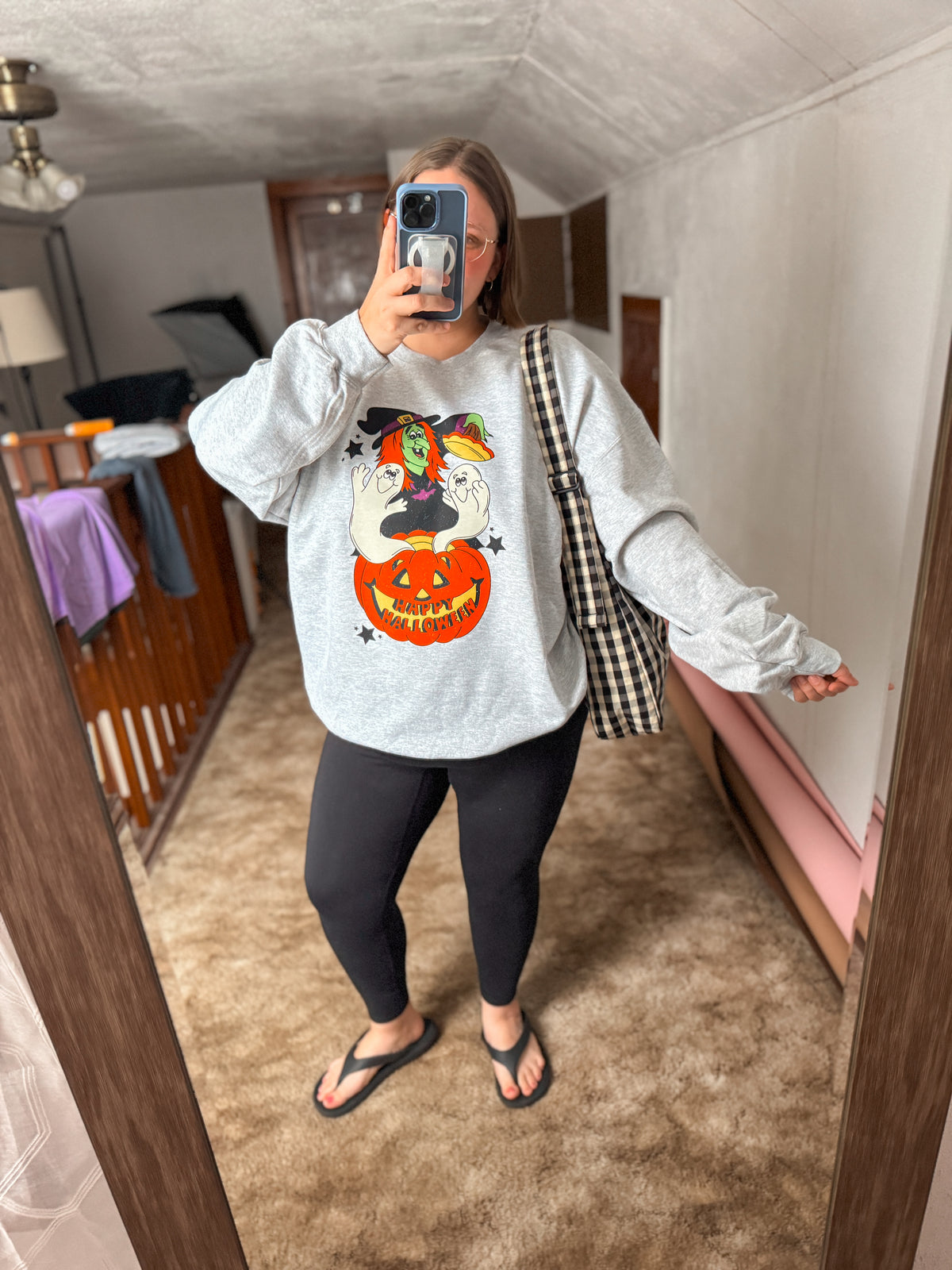 Vintage Witch Happy Halloween Pumpkin