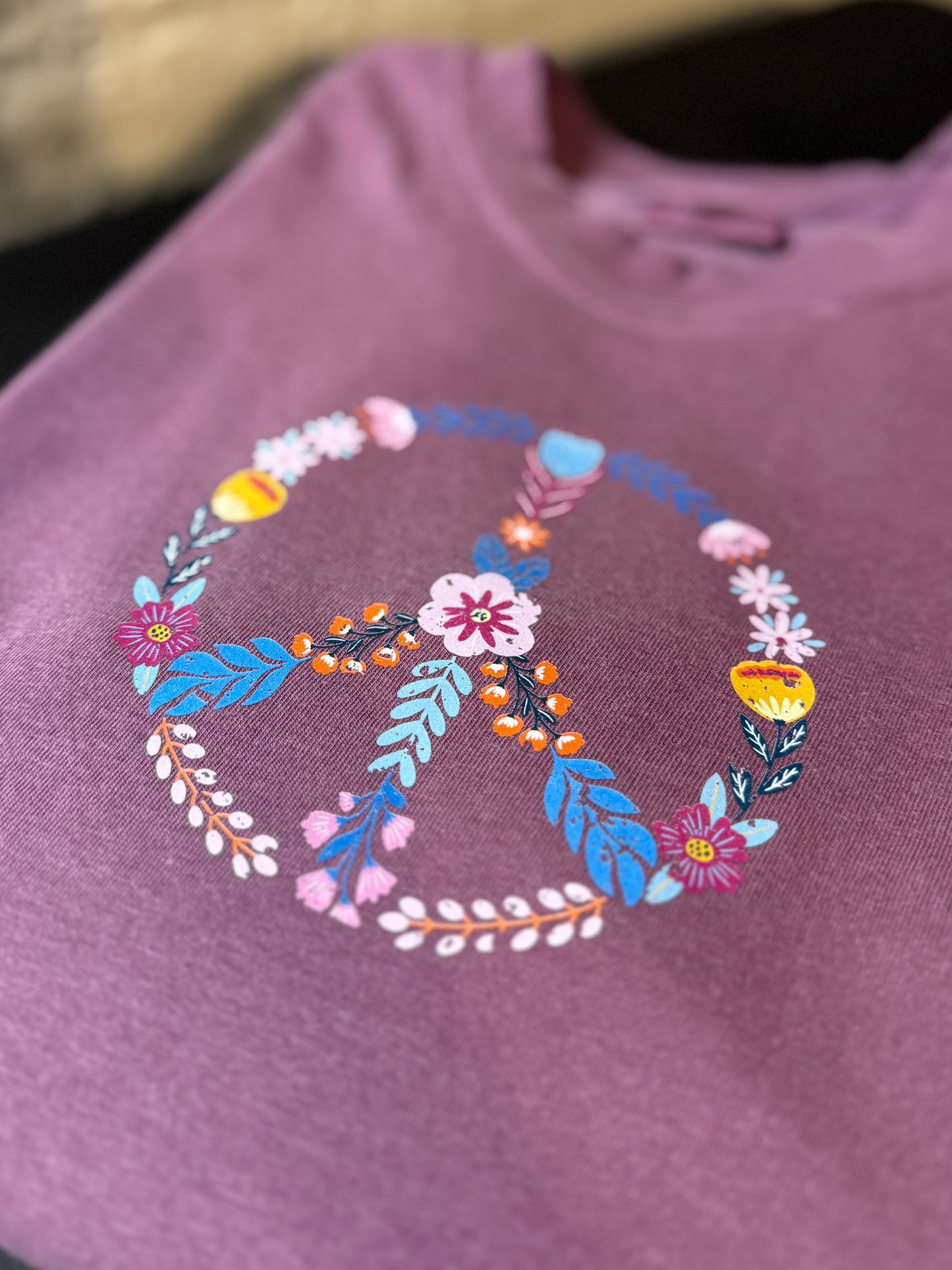 Floral Peace Sign T-Shirt