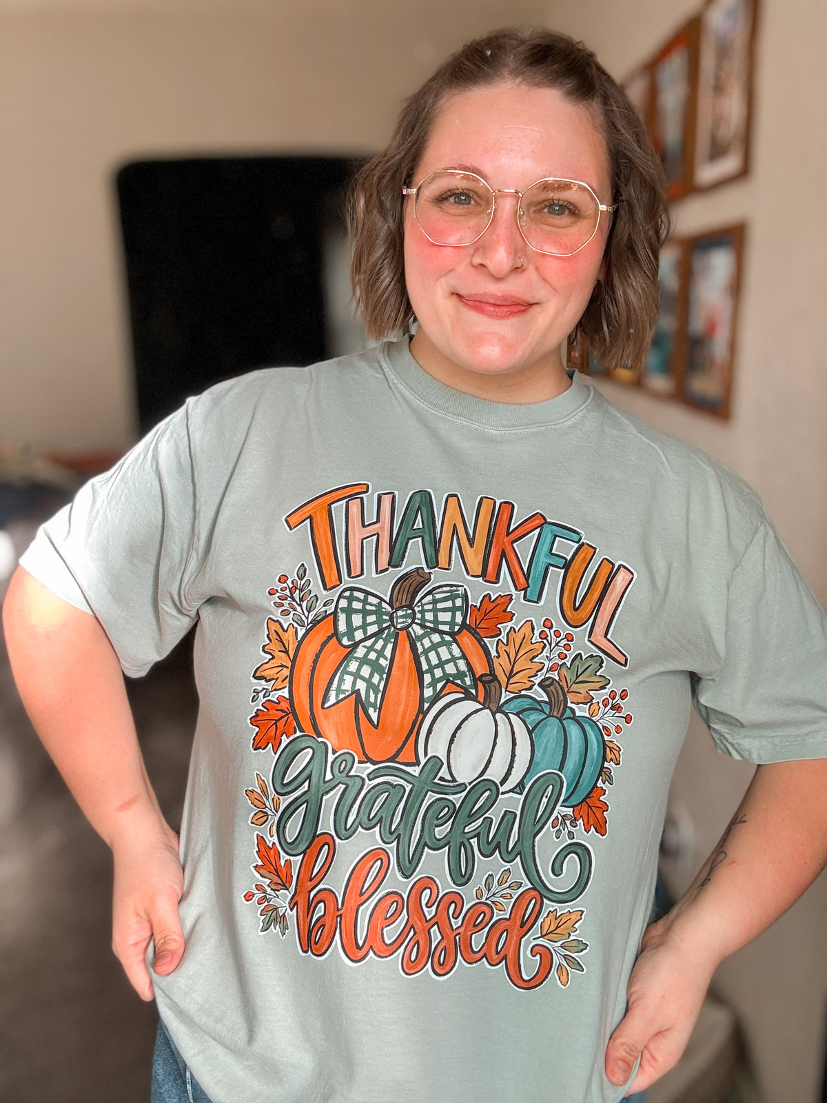 Thankful Grateful Blessed | Thanksgiving