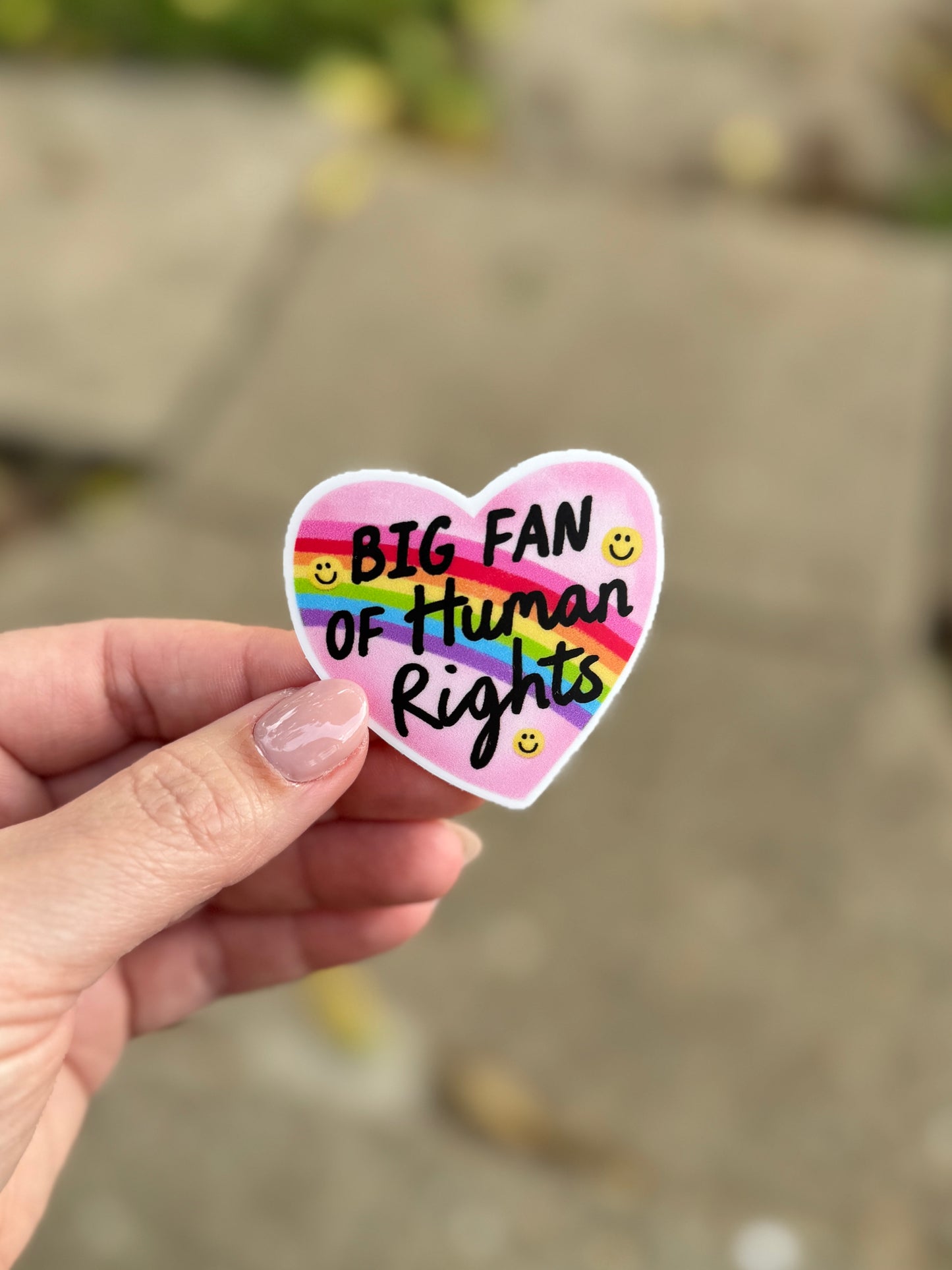 RTS Big Fan Of Human Rights Sticker