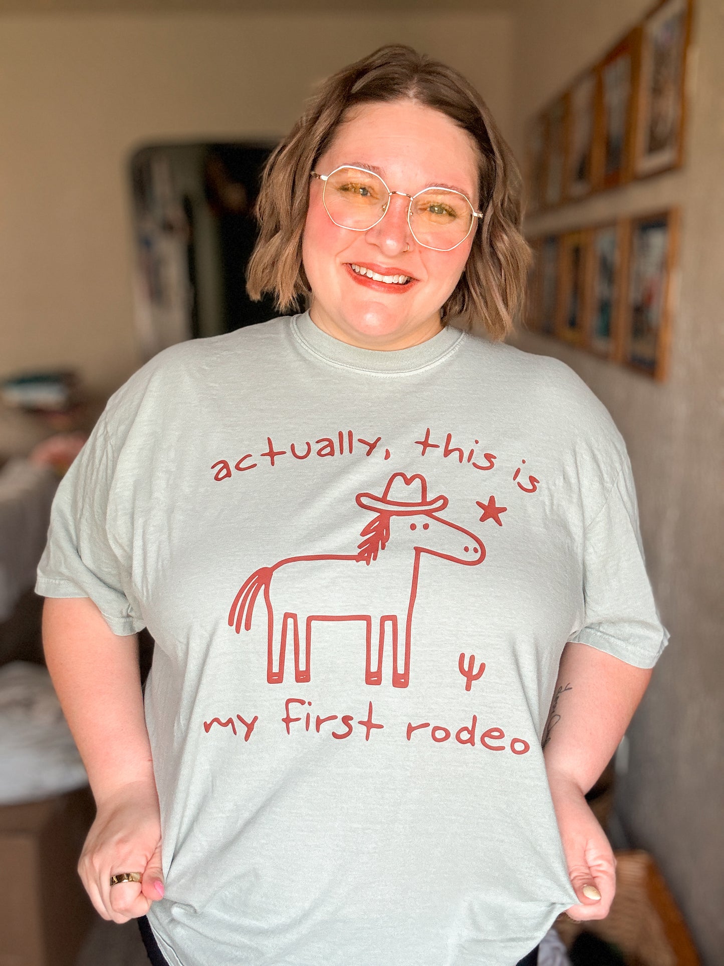 RTS Actually This Is My First Rodeo T-Shirt