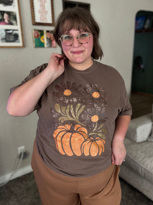 RTS Floral Pumpkin