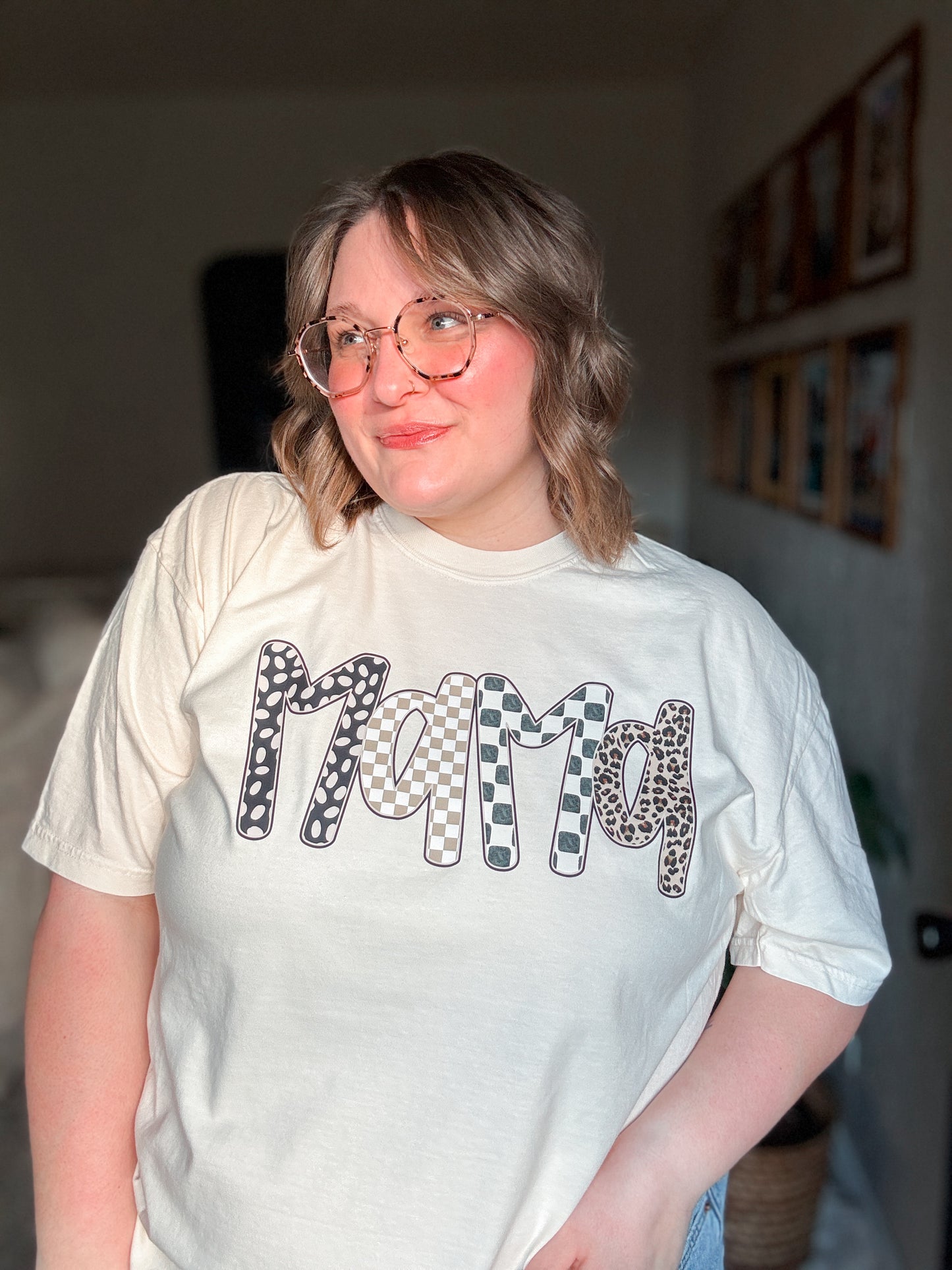 Neutral Patterns Mama T-Shirt