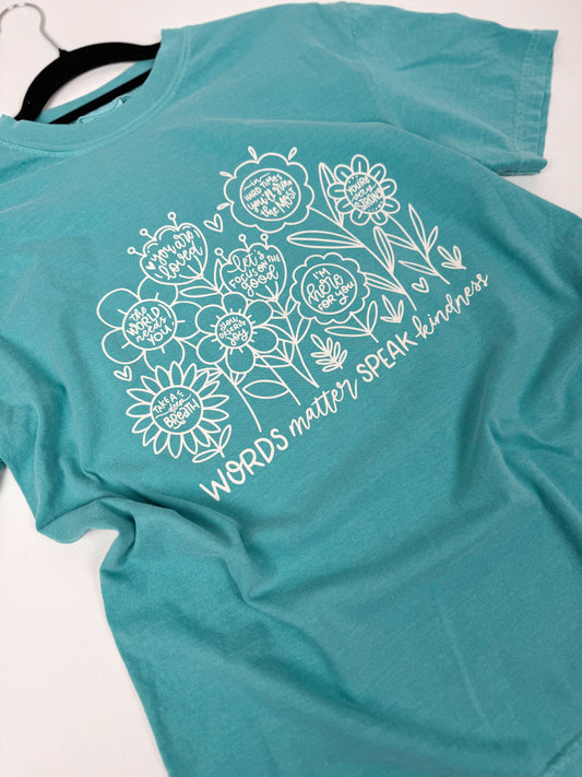 RTS Words Matter Speak Kindness Graphic Tee