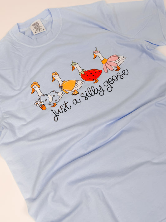 RTS Blue Just a Silly Goose Graphic Tee