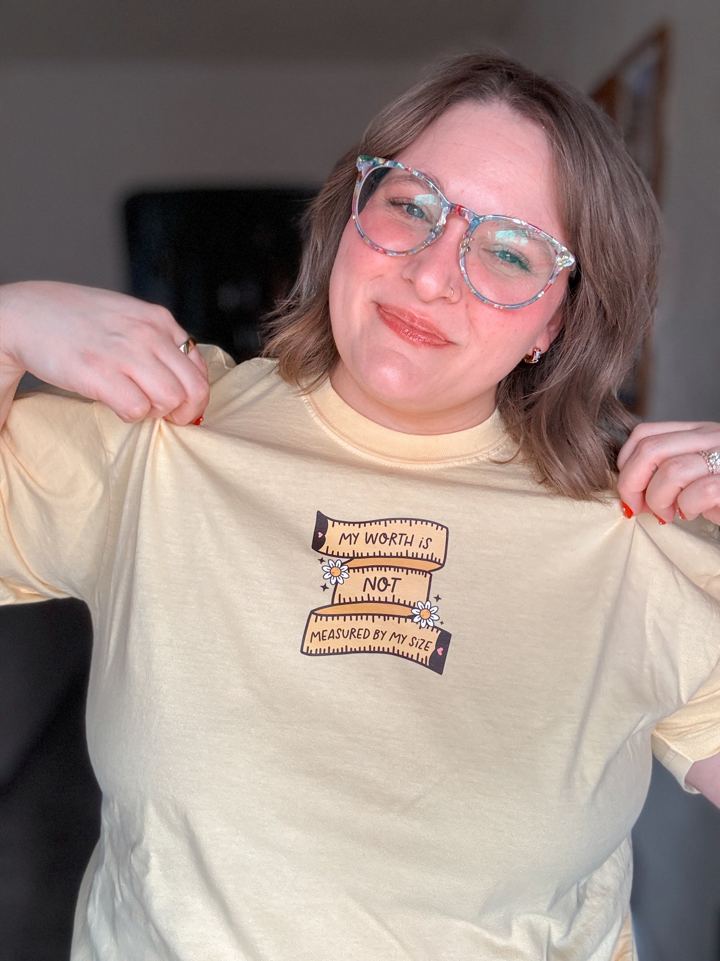 RTS My Worth Is Not Measured By My Size T-Shirt