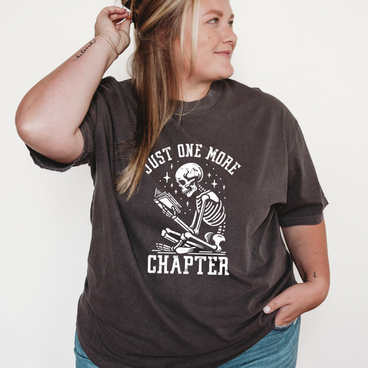Just One More Chapter Skellie Graphic Tee