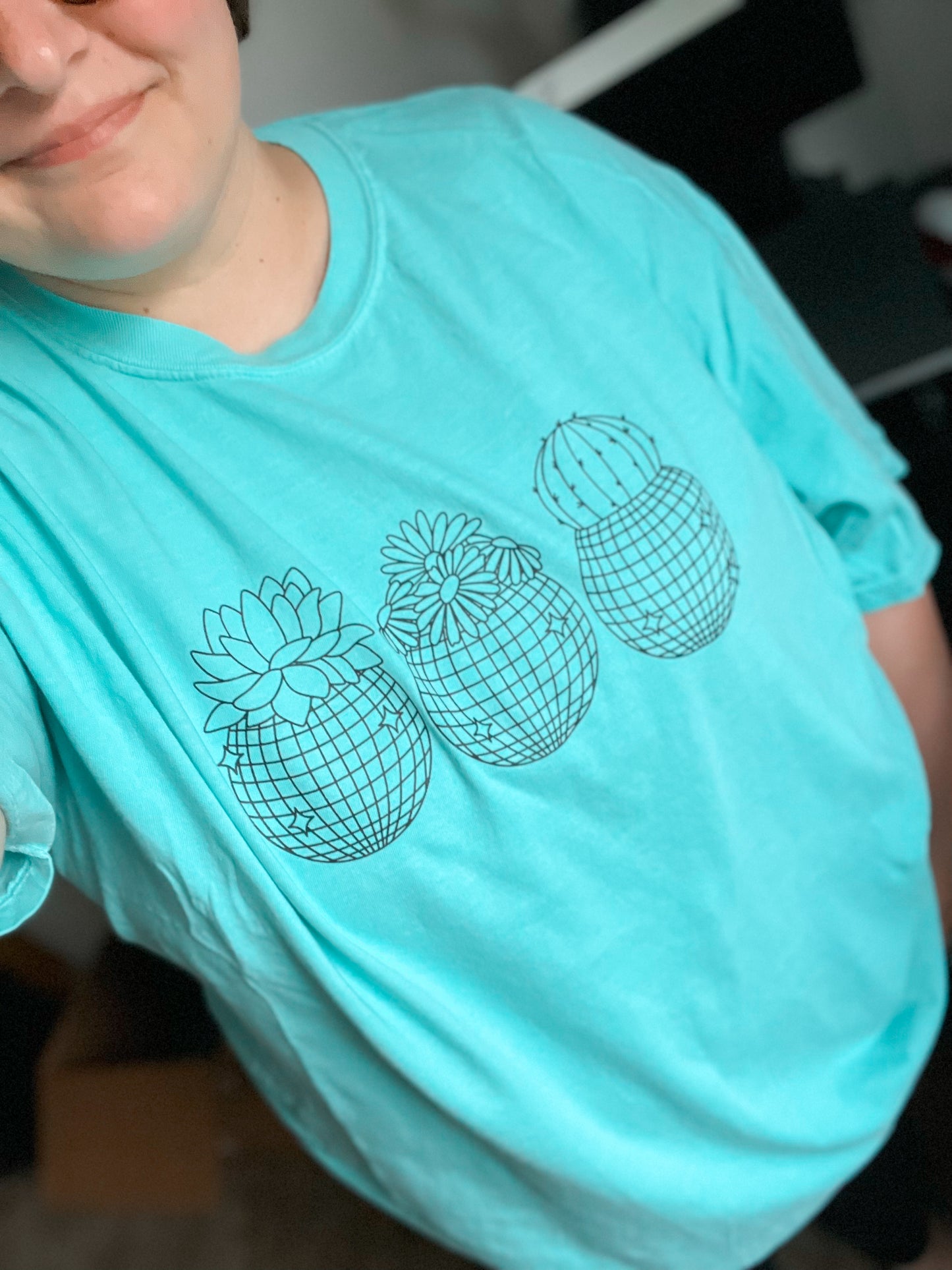 Disco Succulents Graphic T-Shirt